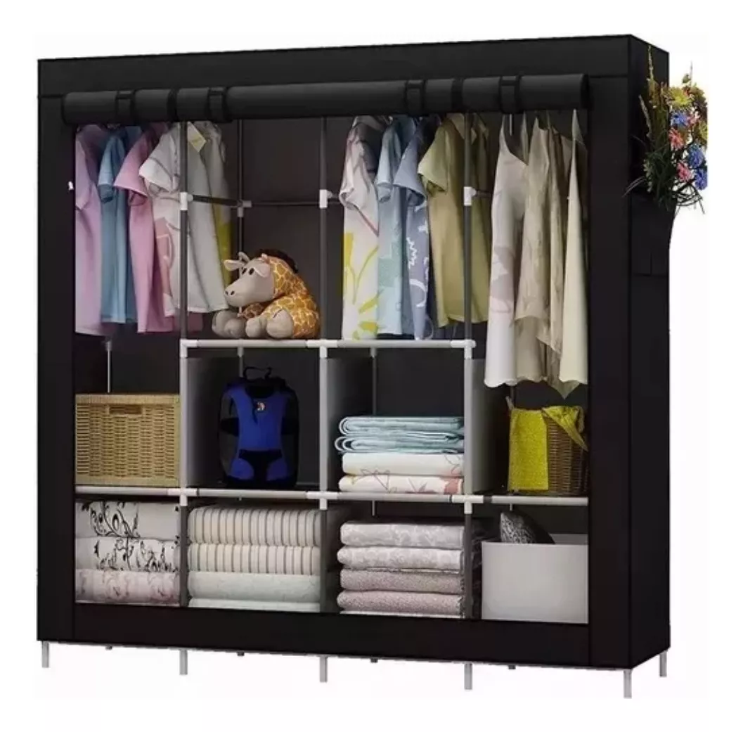 Closet Armario de tela 4 cuerpos extragr